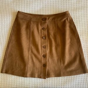 Suede skirt